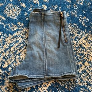 High rise jean shorts